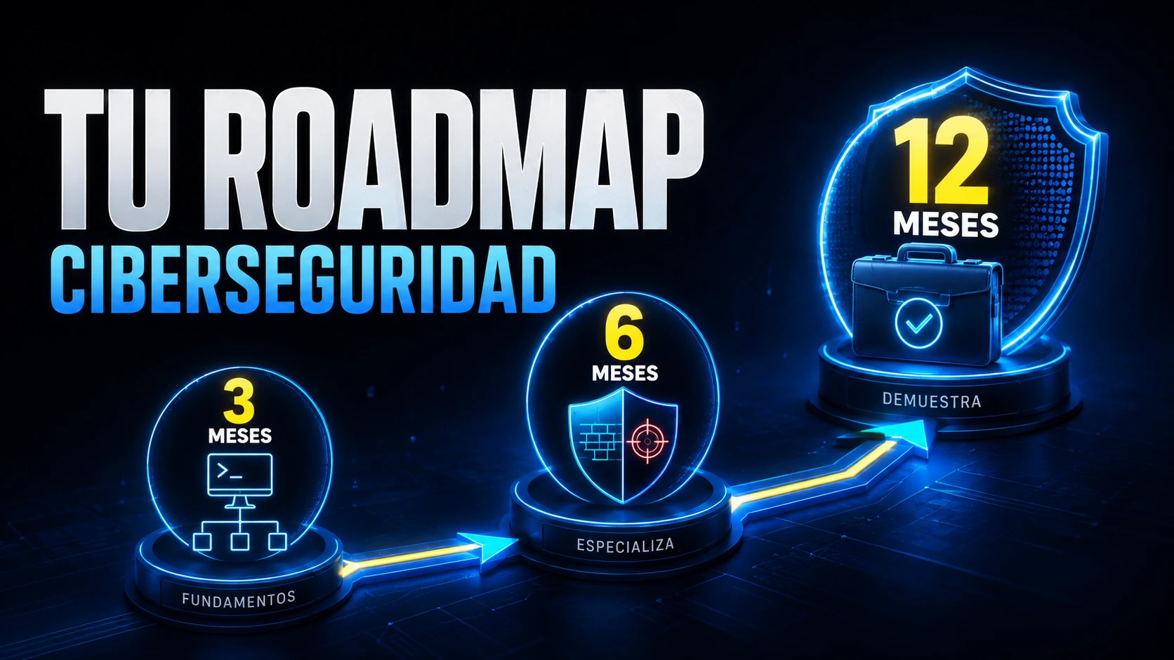 Plan para estudiar ciberseguridad en 3, 6 y 12 meses paso a paso