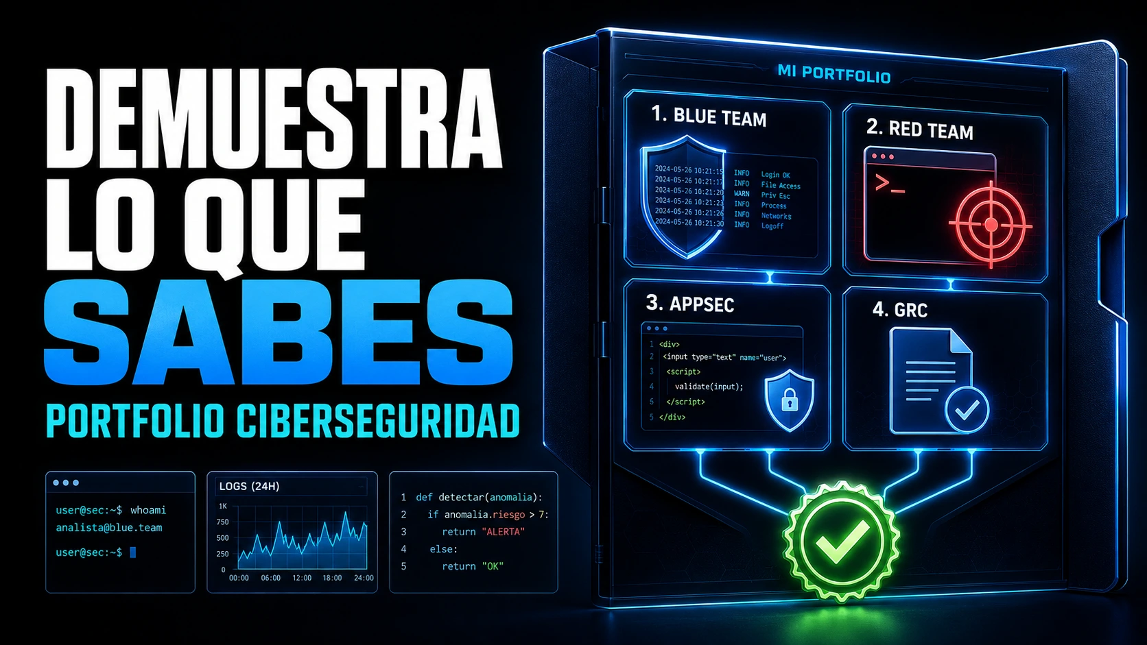 Portfolio de ciberseguridad con proyectos prácticos para demostrar conocimientos técnicos