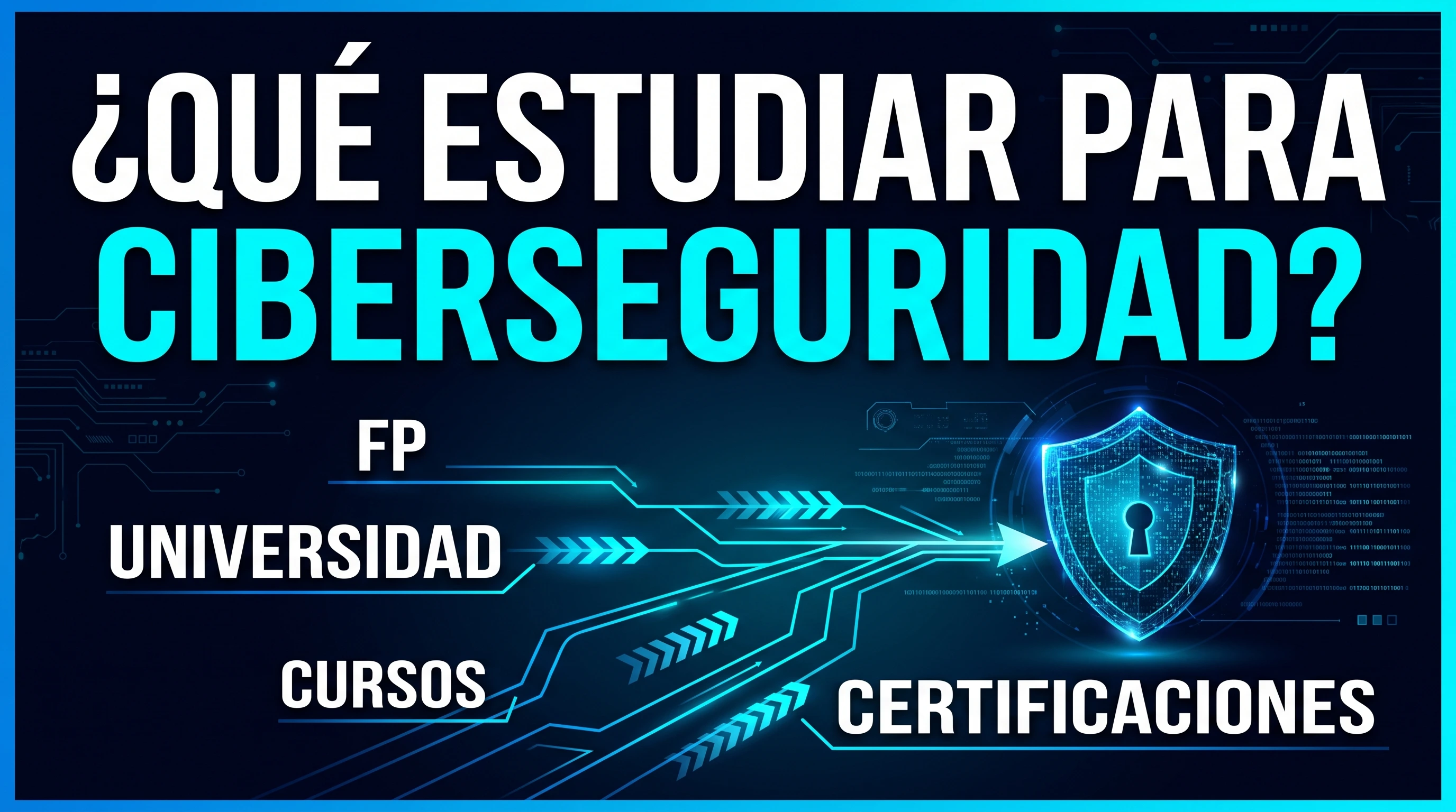 Qué estudiar para trabajar en ciberseguridad: FP, universidad, cursos y certificaciones