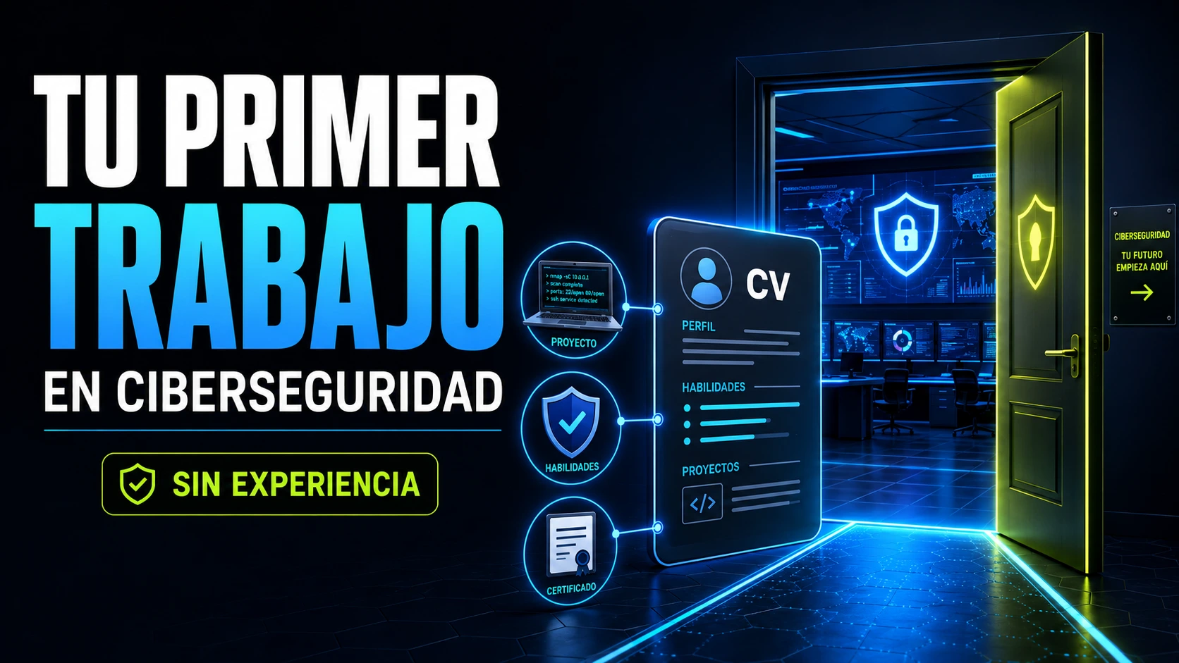 Cómo conseguir tu primer trabajo en ciberseguridad sin experiencia previa