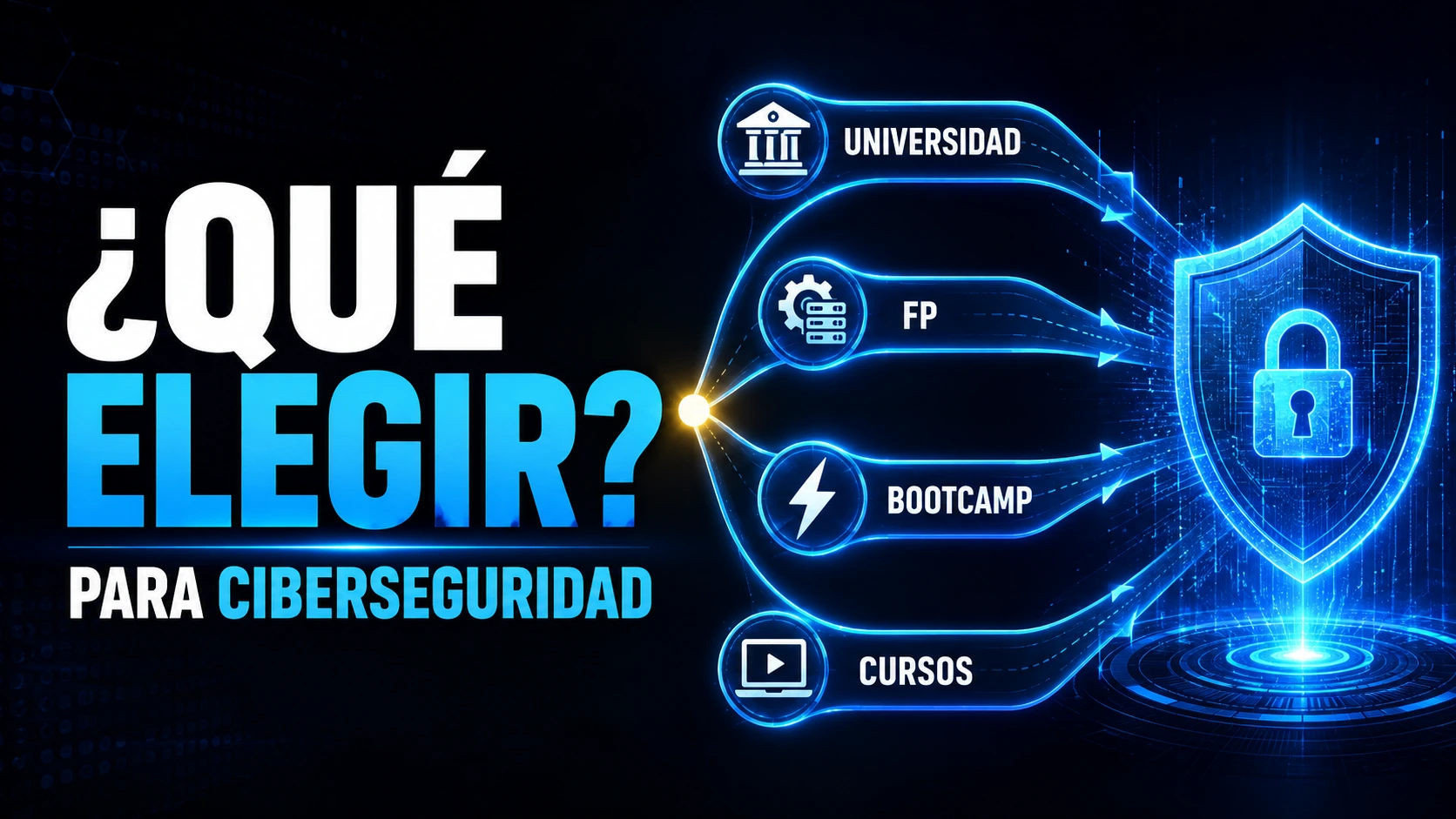 Universidad, FP, bootcamp o cursos de ciberseguridad: cuál elegir